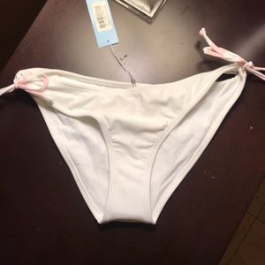 Never worn White bikini bottoms